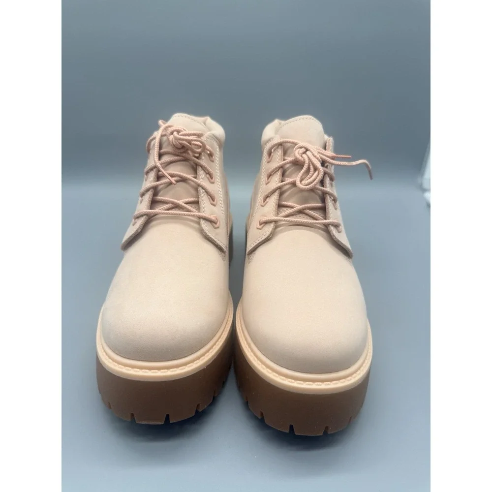 Timberland Stonestreet Platform Waterproof Chukka Pink Juniors 7 Womens 8.5-9